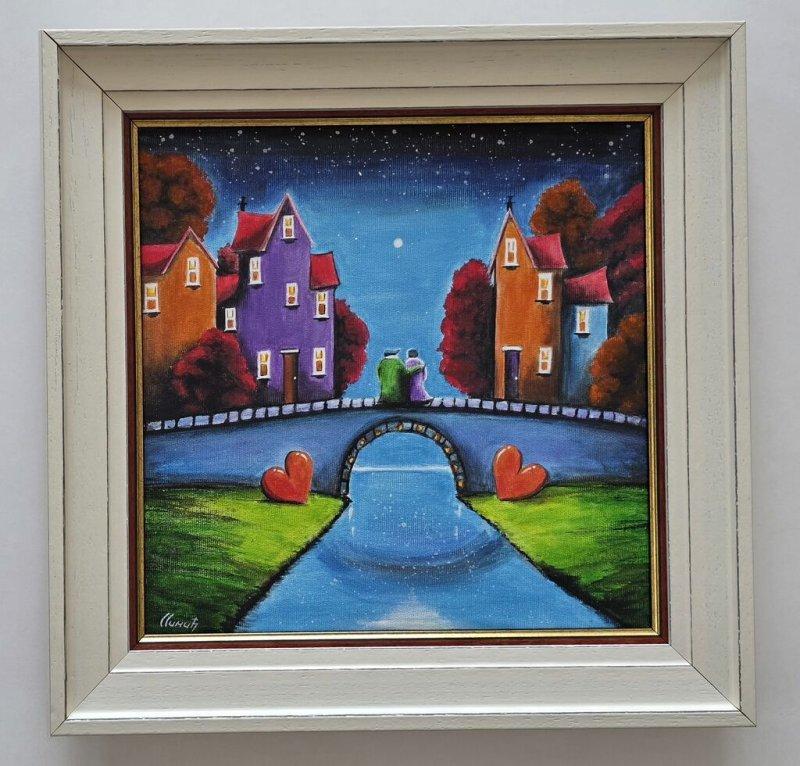 Painting - City of Dreams, acrylic on canvas, Painting Dusko Dule