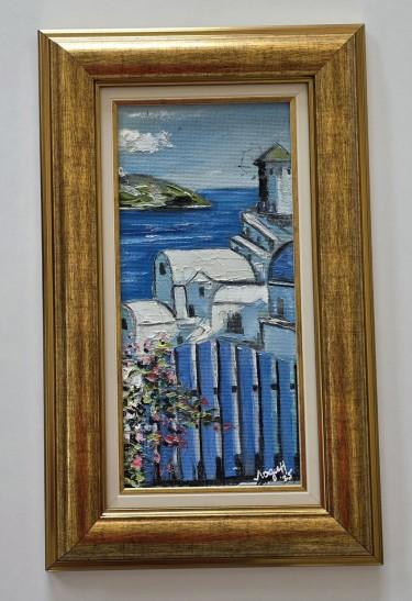 Oil on hardboard - Greek Morning, a beautiful picture