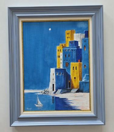 In Room: Moonlight and sea - acrylic on canvas