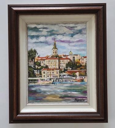 Oil on canvas - Belgrade, landscape - Beautiful