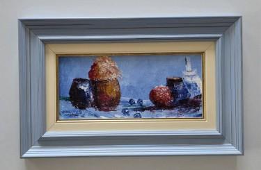 Oil on canvas - Blue Still Life