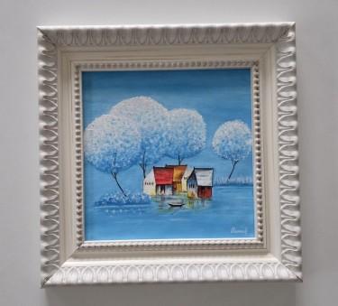 Image - Little Dream Village, acrylic on canvas