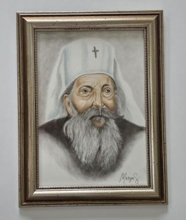 Image - Patriarch Pavle, pastel technique