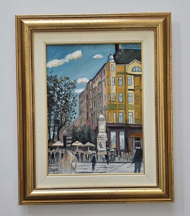 Oil on canvas - Hotel Moskva, beautiful painting