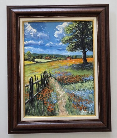 In Room: Oil on canvas - Summer harmony, beautiful