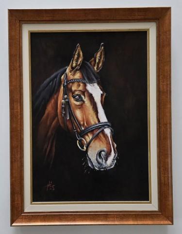 Oil on canvas - A noble view, beautiful