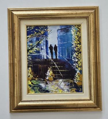 Oil on canvas - Night Meeting