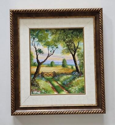 Oil on masonite - The Serenity of Nature, absolutely beautiful