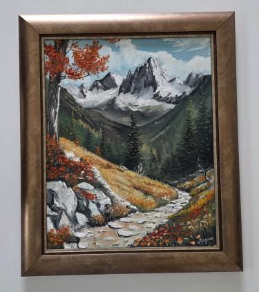 Oil on canvas - Mountain trail