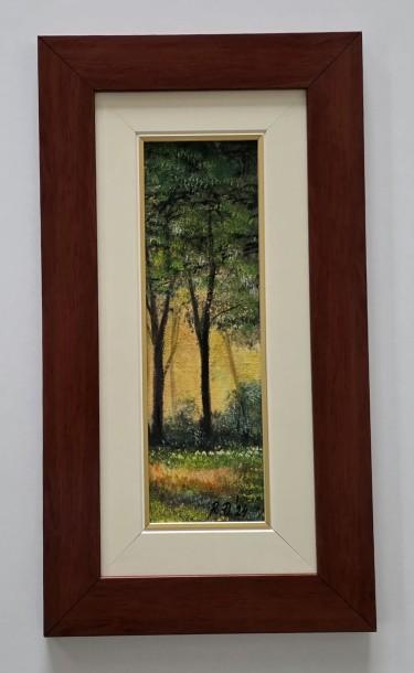 Oil on canvas - The Scent of the Forest - Miniature