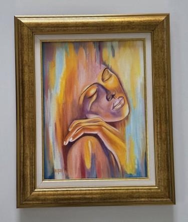 Oil on canvas - Silent passion, a beautiful painting
