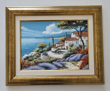 Oil on canvas - Sea view, beautiful painting