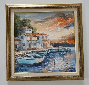 Oil on canvas - Mediterranean Sunset