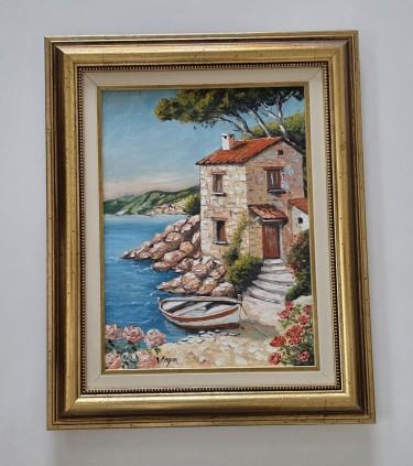 Ulje na platnu - Mediteranska obala, slika dva