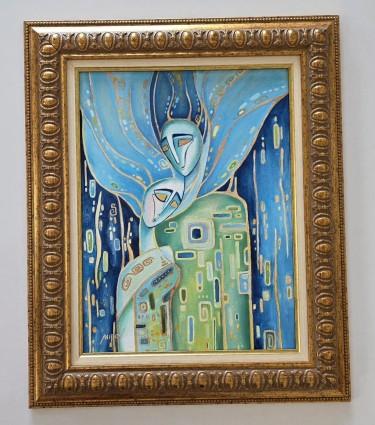 Oil on canvas - Golden threads, a beautiful painting