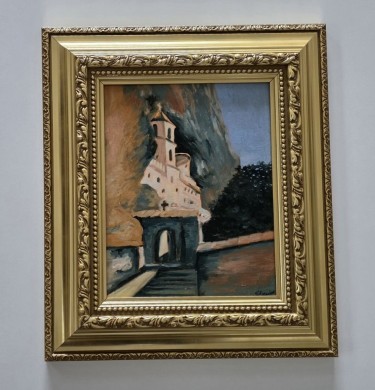 Oil on canvas - Ostrog, a beautiful painting