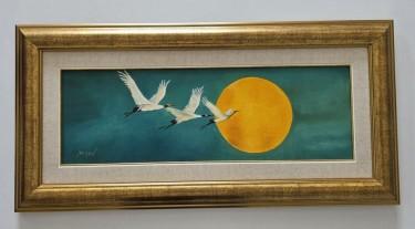 Oil on canvas - Flight to the sun, a beautiful painting, Painting Dusko Dule