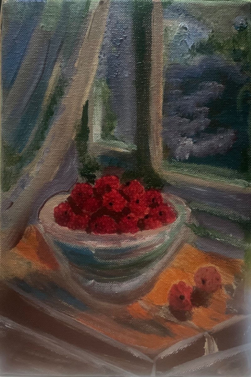 raspberries, Painting Biljana Pejcic
