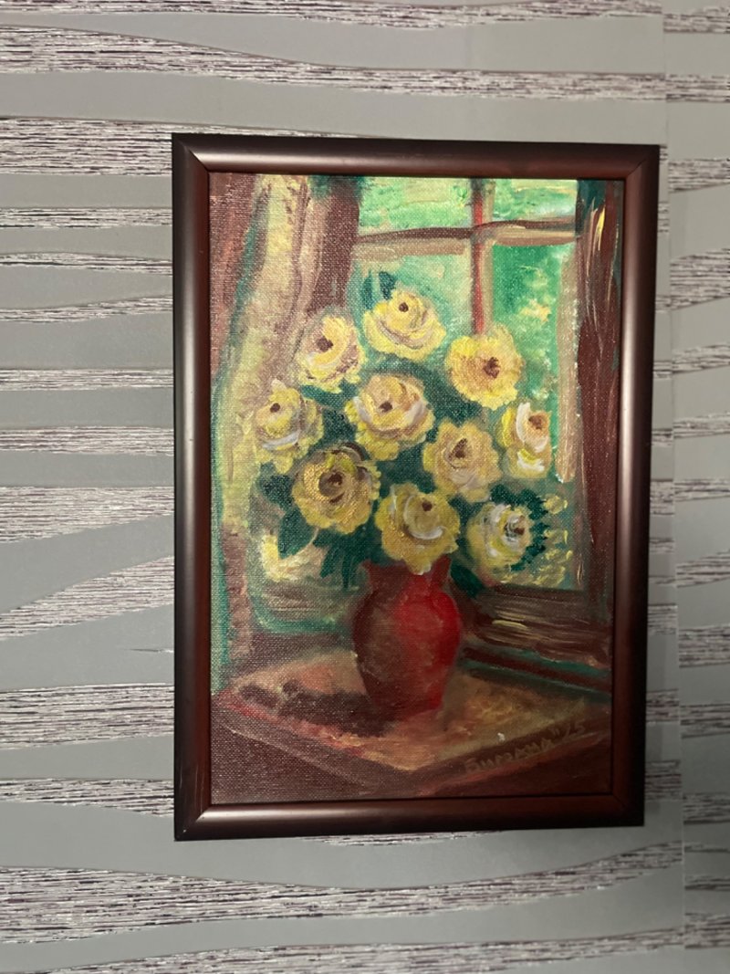 yellow roses, Painting Biljana Pejcic