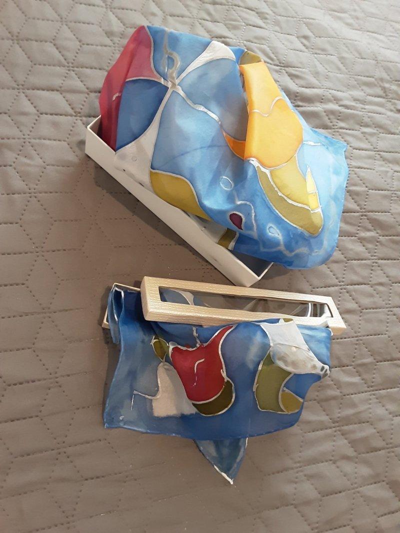 Set of silk scarves, Handicraft Biljana Pejcic
