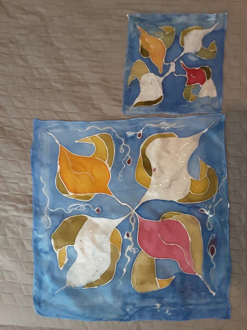 Set of silk scarves, Handicraft Biljana Pejcic