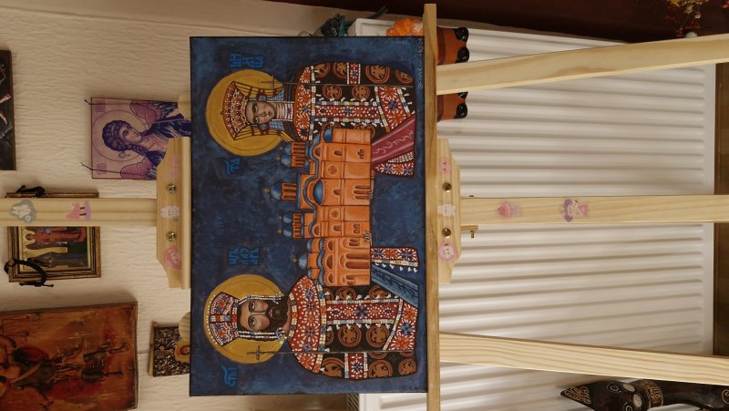 Knez Lazar i knjeginja Milica, Painting Nina Spasic
