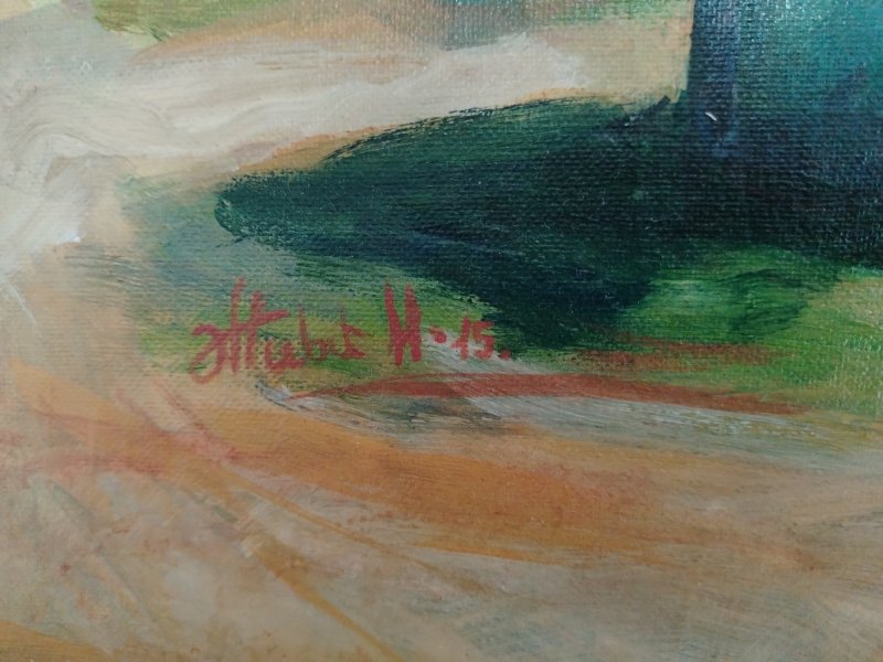 Train station Plocnik, Painting Nenad Živić
