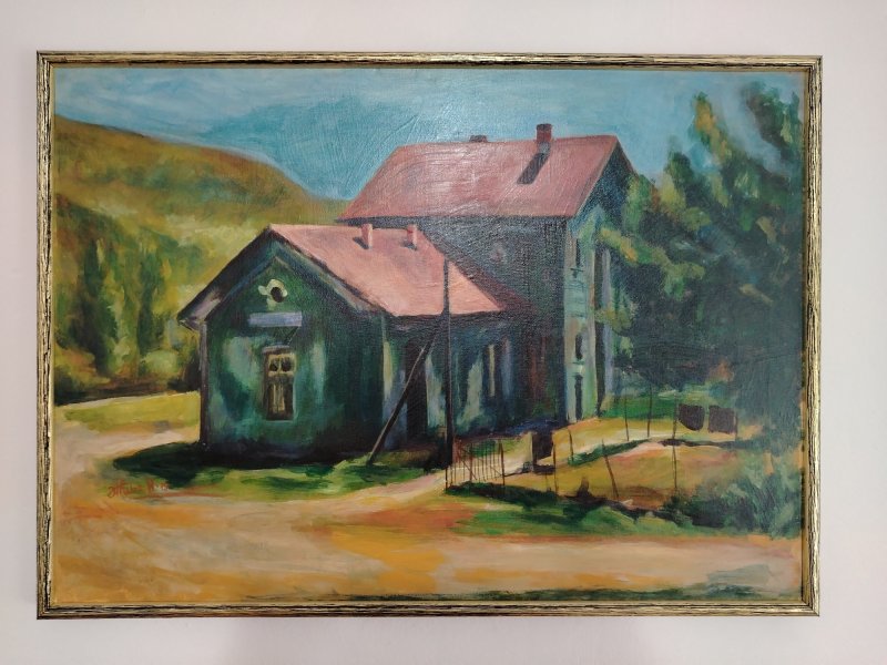 Train station Plocnik, Painting Nenad Živić