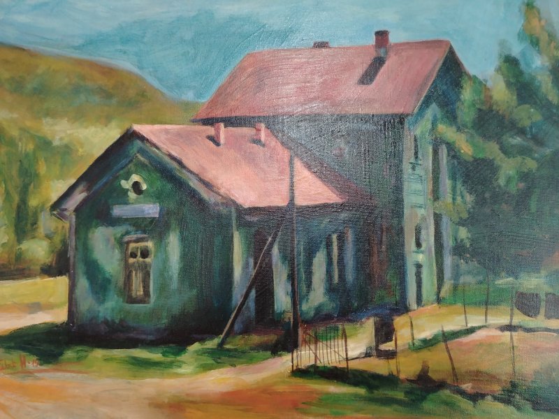 Train station Plocnik, Painting Nenad Živić