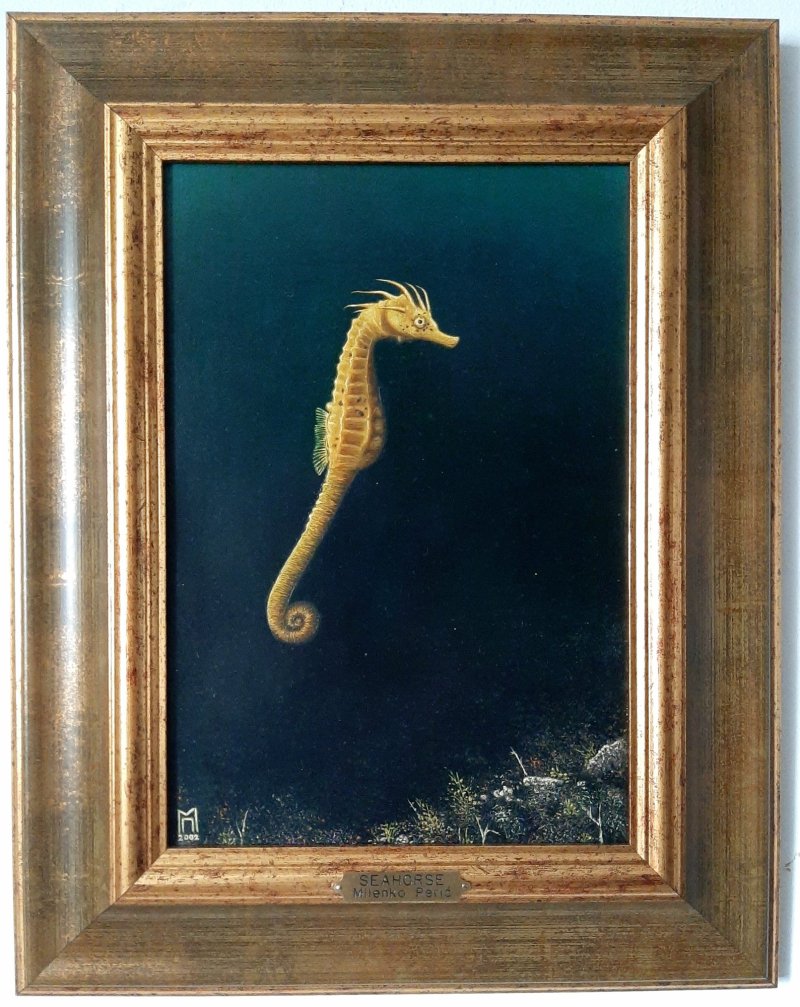Seahorse, Painting Milenko Perić