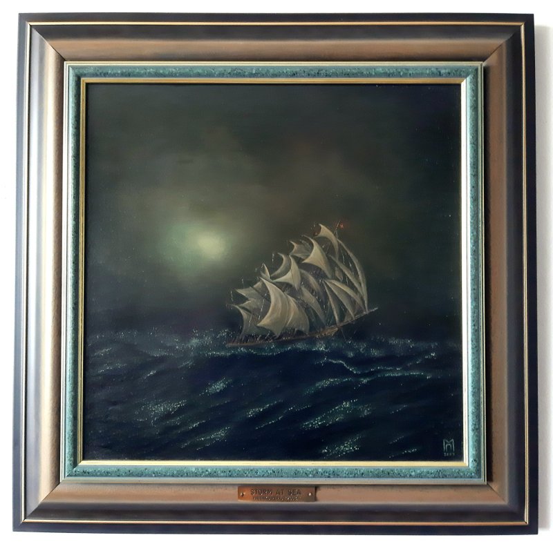 Storm at sea, Slika Milenko Perić