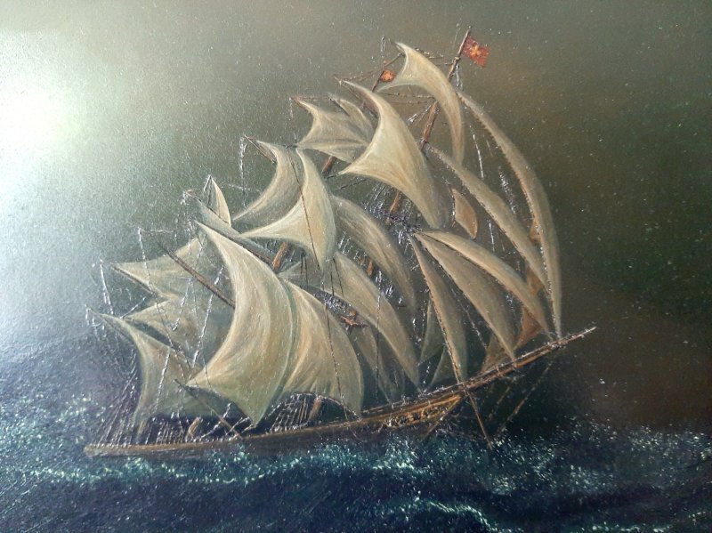 Storm at sea, Slika Milenko Perić