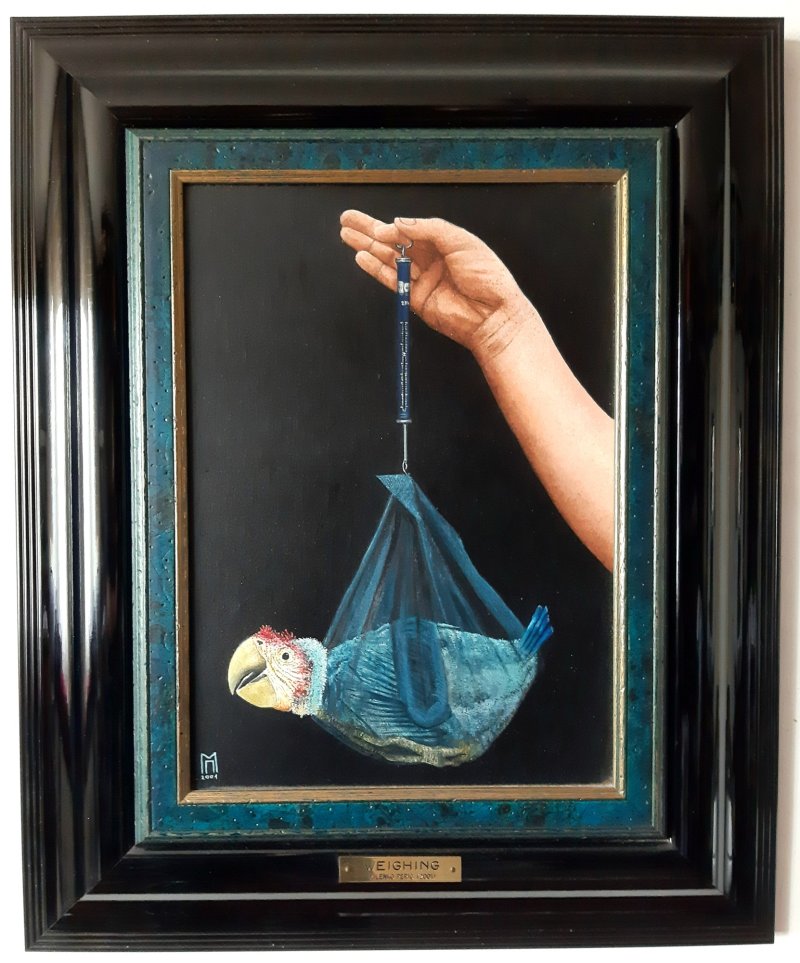 Weighing, Painting Milenko Perić