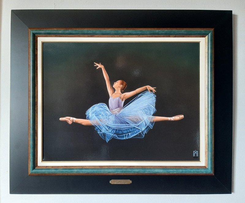 Ballerina, Painting Milenko Perić