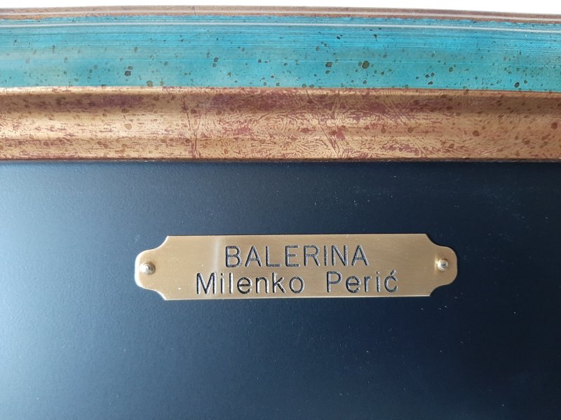 Ballerina, Painting Milenko Perić