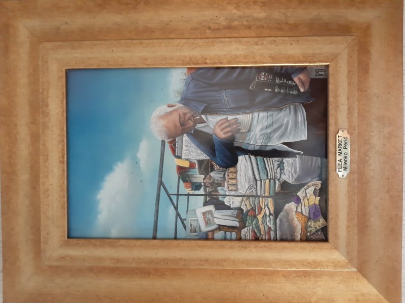 Flea market, Painting Milenko Perić