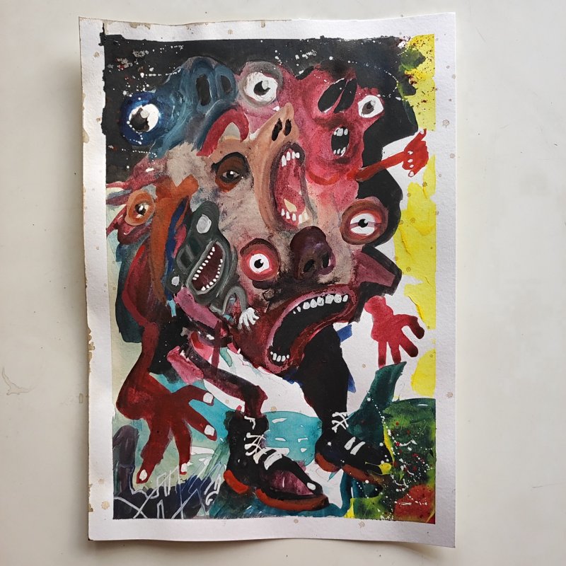 A two legged problem, Painting Marko Kulinović