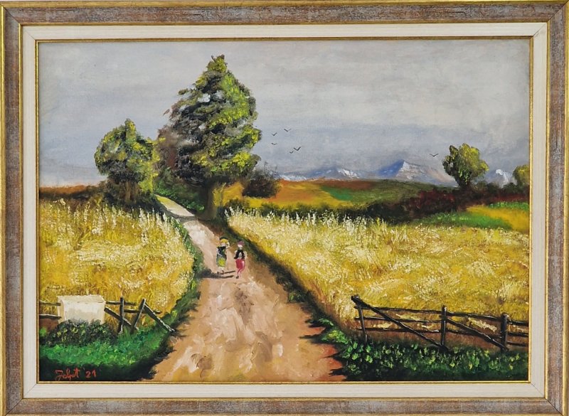 Oil on canvas - Homeland, Painting Yenart