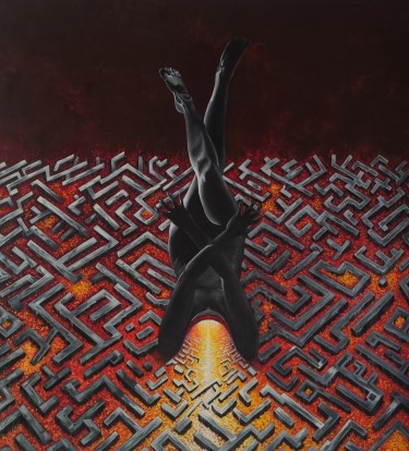 The hatch, Painting Dunja Jelicic