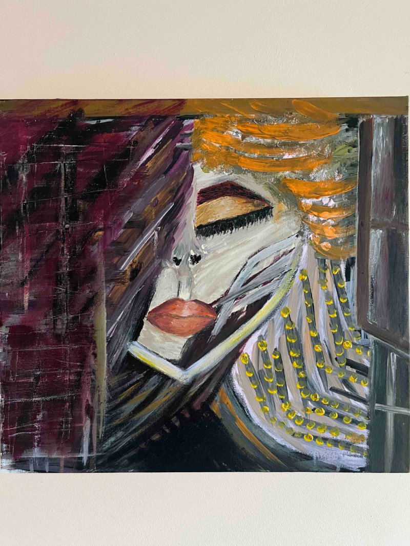 Woman Figure, Painting Jelena Lukić