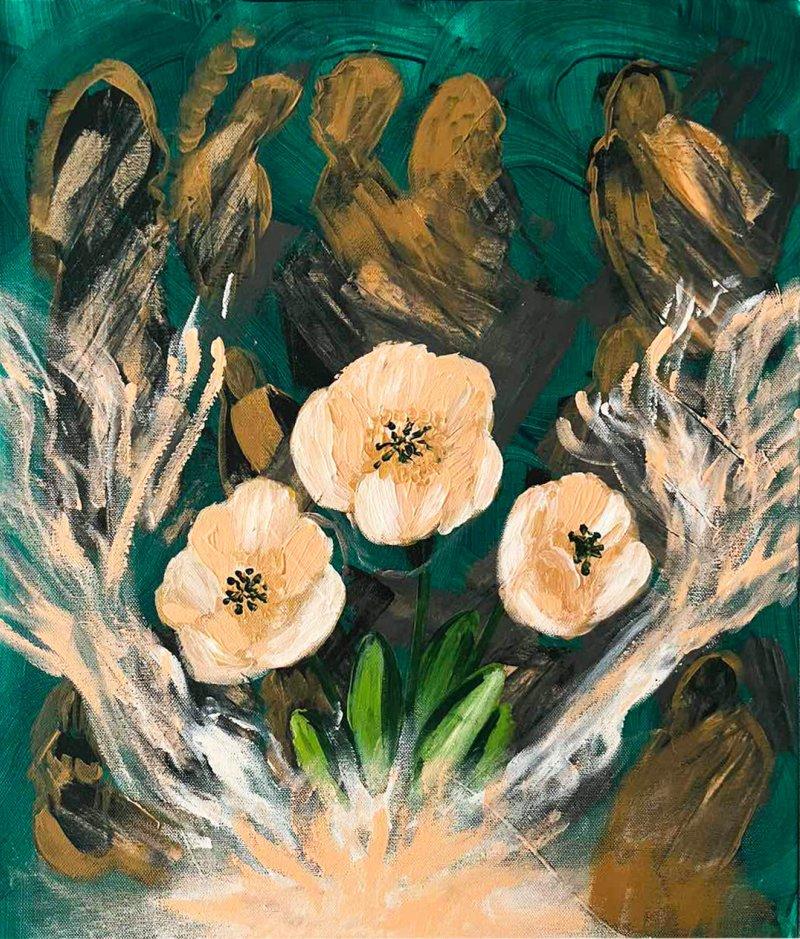 Flowers, Painting Jelena Lukić