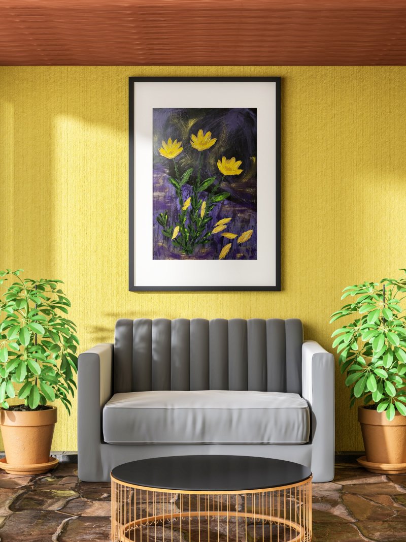 The glow of flowers, Painting Jelena Lukić