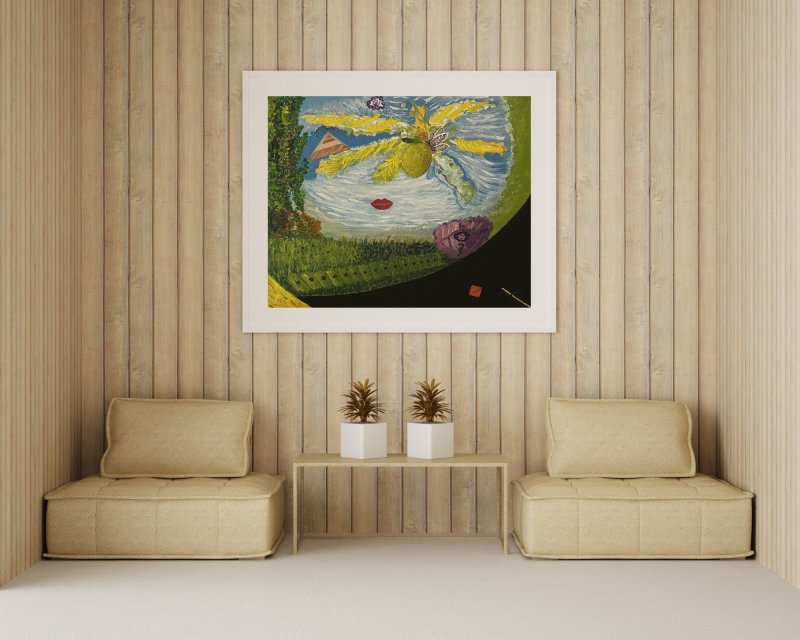 Flower and Lemon, Painting Jelena Lukić