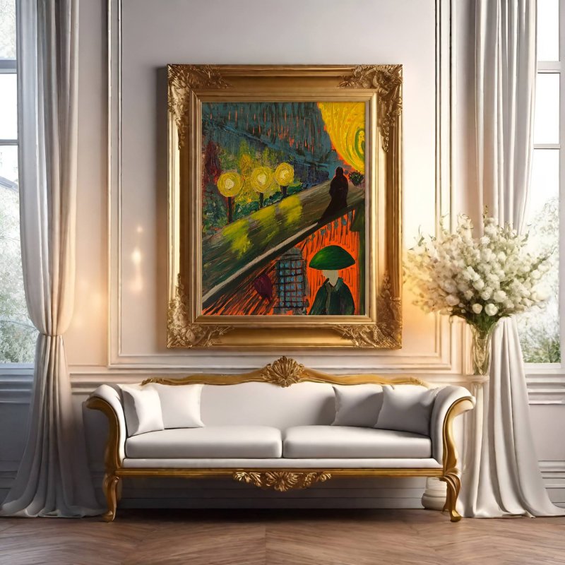 Street Light, Painting Jelena Lukić