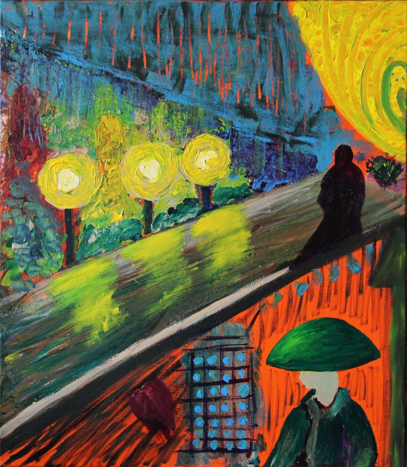 Street Light, Painting Jelena Lukić