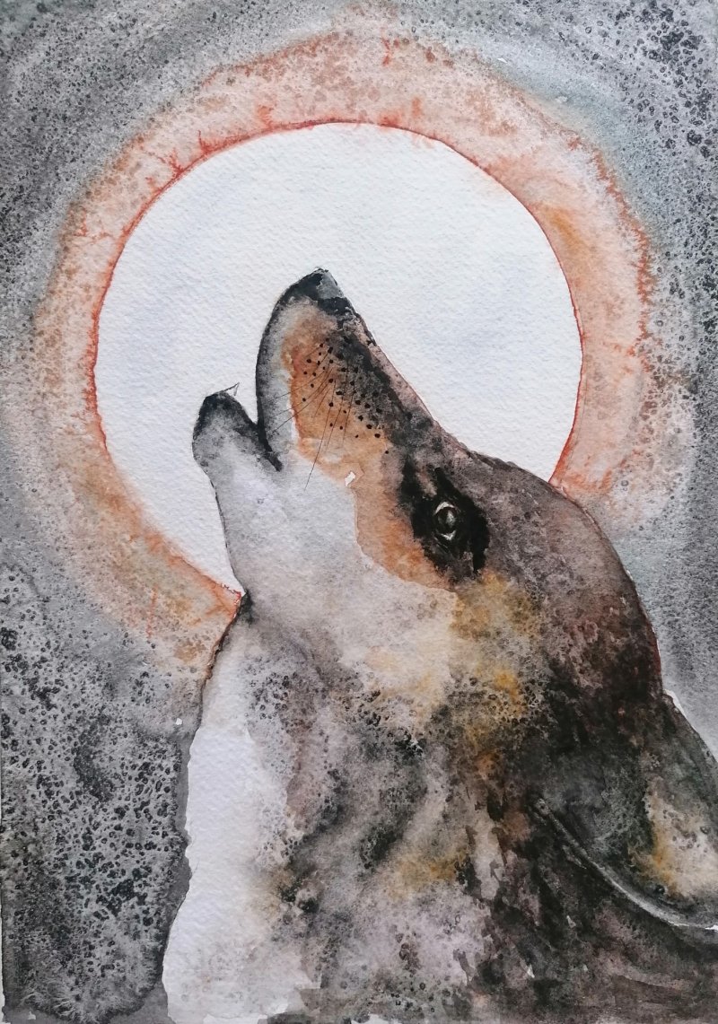 Full moon, Painting Zorica Bugarski