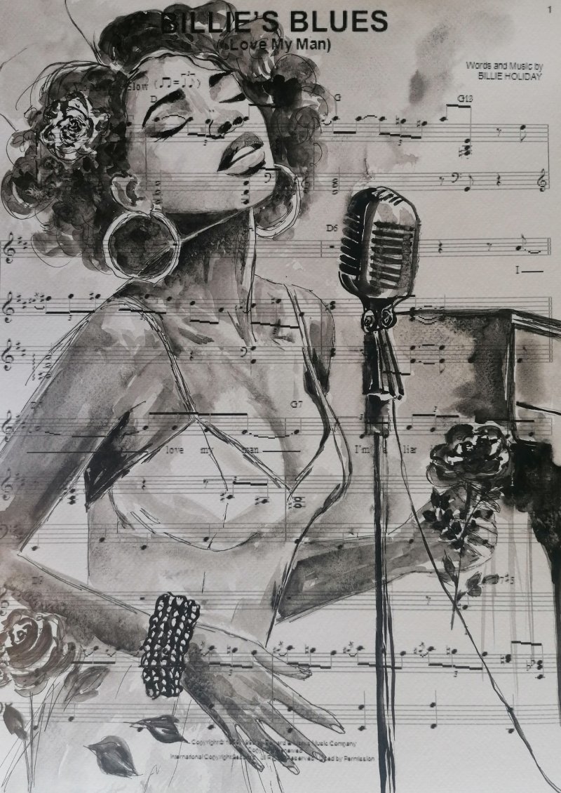 Blues, Painting Zorica Bugarski