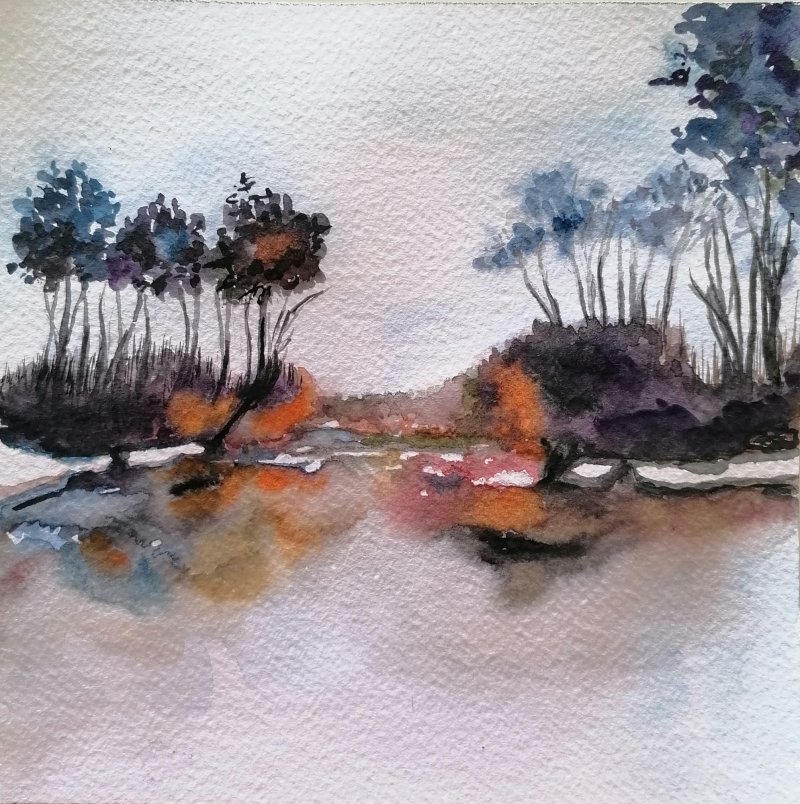 Landscape, Painting Zorica Bugarski