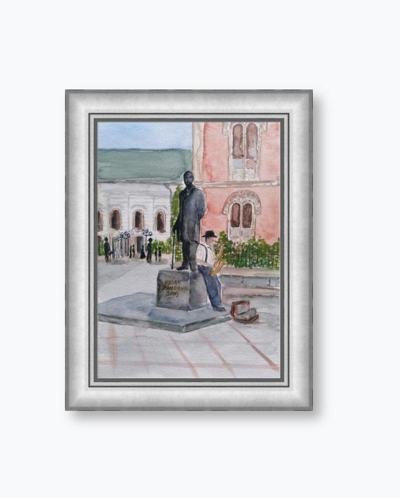 At Zmaj in Novi Sad, Painting Zorica Bugarski