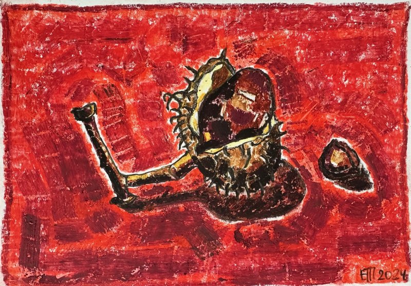 Autumn chestnut, Painting Catia  Trubina